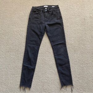 Frame Le Skinny de Jeanne Dark Grey Jeans Pants Size 29 Stretch Jegging EUC